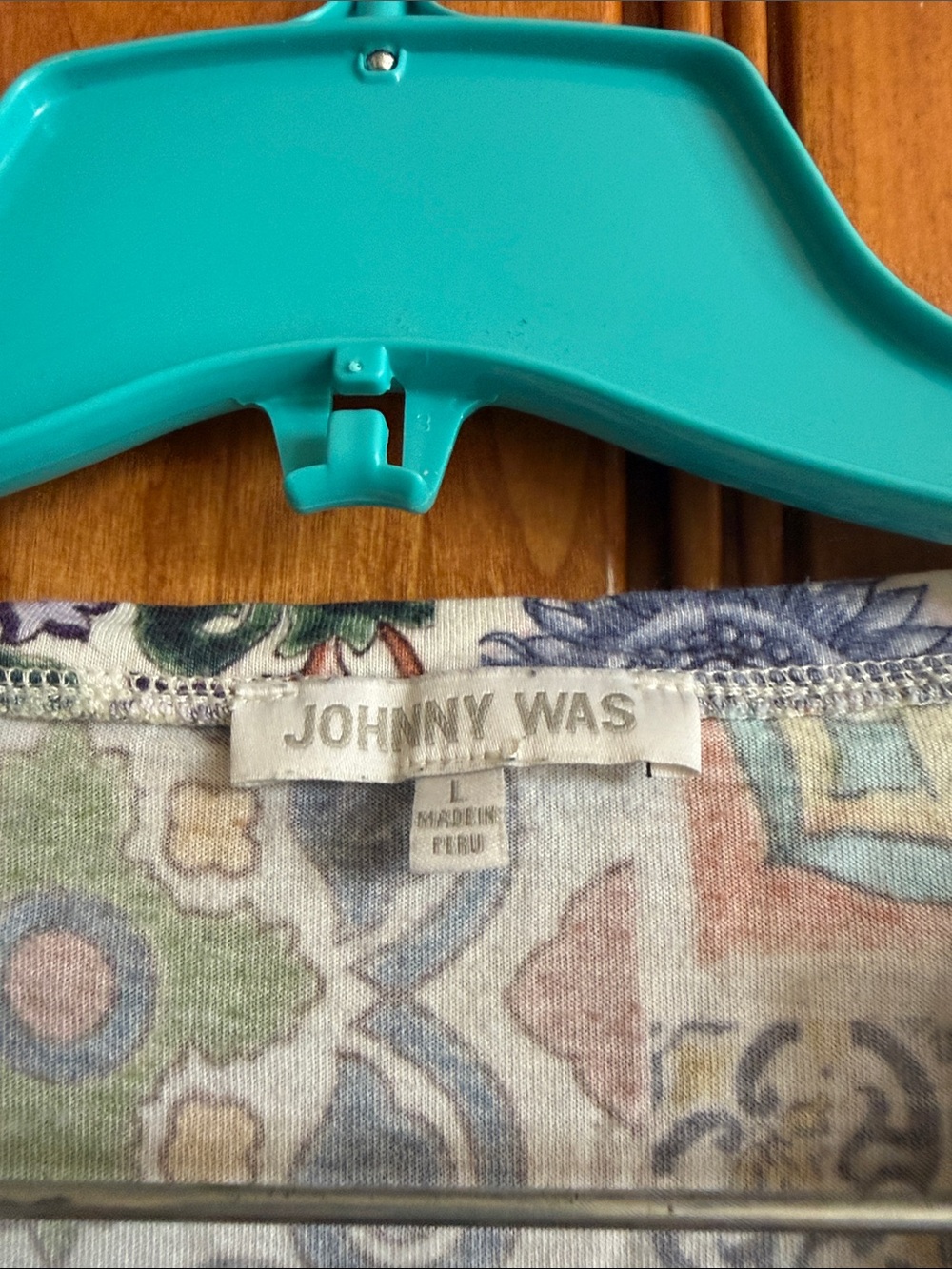 Johnny Was Multicolor Floral Tile Short Sleeve Pajama Set - Picture 2 of 5